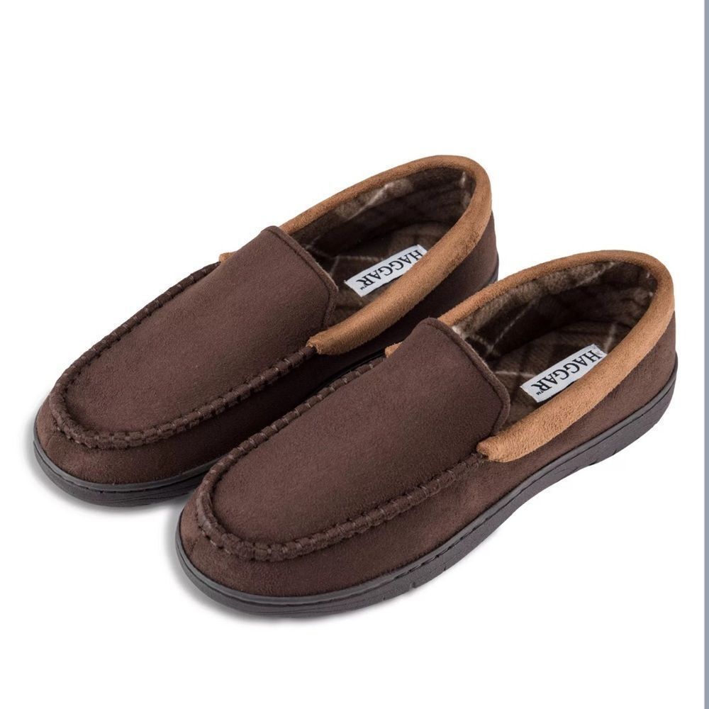 Haggar Men's Brown Slip-On Loafers